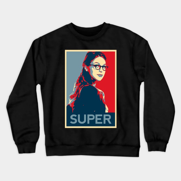 Kara Danvers Hope Poster Crewneck Sweatshirt by brendalee